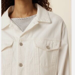 Agolde Cream Denim Jacket “Charli”